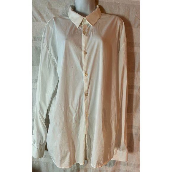 James Perse Mens Button up Shirt  size 4 XL MATTE STRETCH POPLIN DRESS SHIRT - Picture 2 of 10